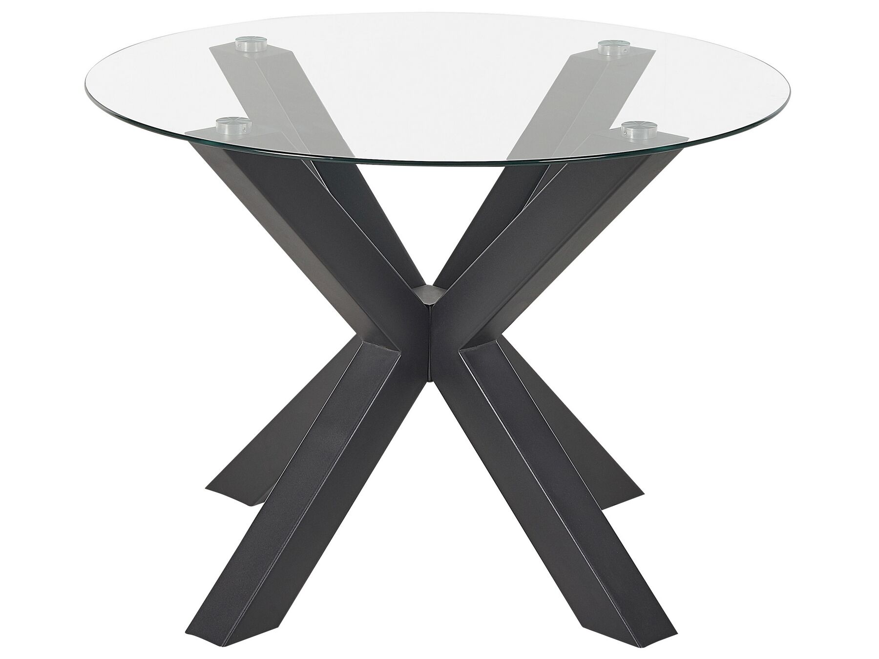 Tavolo da pranzo in metallo nero ⌀ 100 cm OTIUM_820908