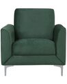 Fauteuil fluweelstof groen FENES_730340