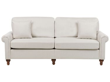 3-istuttava sohva kangas vaalea beige GINNERUP