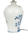 Porcelánová stolní lampa bílá/modrá MAGROS_882981
