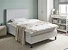 Divan Bed Fabric COUNTESS 120 x 200 cm (EU Small Double) Light Grey