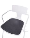 Set of 2 Dining Chairs White and Black MANSON_930109