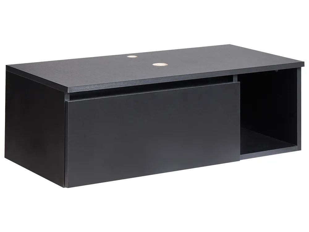 Nástenná skrinka pod umývadlo RUPANCO 80 cm Čierna