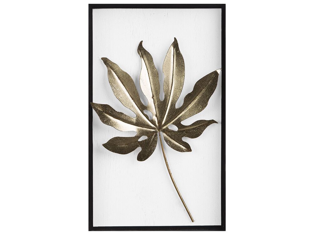Dekoracja ścienna Liść CURIUM Metal 50 cm Kolorowy
