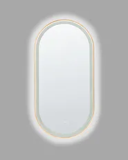 Specchio da bagno con luce LED CHIDDES 60 cm 120 cm Argento_1090909