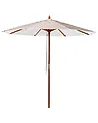 Parasol ogrodowy 260 cm FERENTILLO Beżowy/ biały