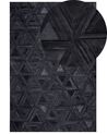 Tapis en cuir noir 140 x 200 cm KASAR_720959