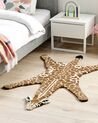 Vlnený detský koberec v tvare žirafy 100 x 160 cm hnedá a béžová MELMAN_873864