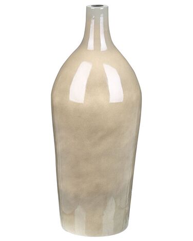 Terracotta Flower Vase 47 cm Taupe LEGANES