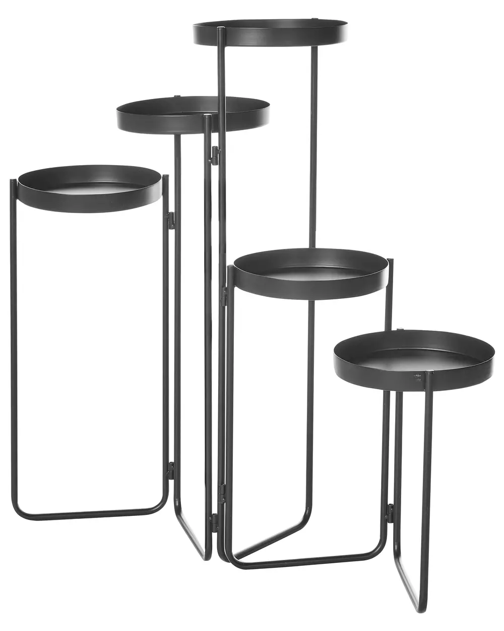 Plant Stand NANTEN Metal 80 cm Black