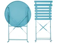 Set bistrot Pieghevole FIORI Metallo Blu oltremare_879177