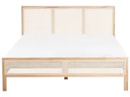 Bett mit Lattenrost Kiefernholz SALERNAS 160 x 200 cm Hellbraun_977052
