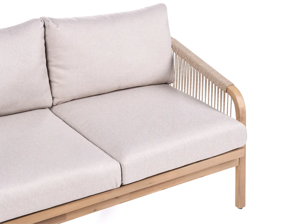 Sofa ogrodowa dla 2 osób SUMBA Drewno akacjowe Jasnobrązowy_1086732