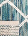 Vlnený koberec 140 x 200 cm modrá/biela BELENLI_750431