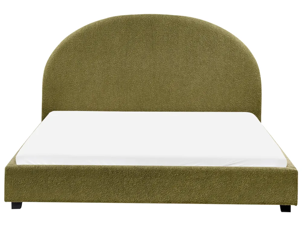 Waterbed Boucle VAUCLUSE 160 x 200 cm (EU King Size) Olive Green_977669