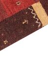 Tapis gabbeh en laine rouge 140 x 200 cm SINANLI_855909