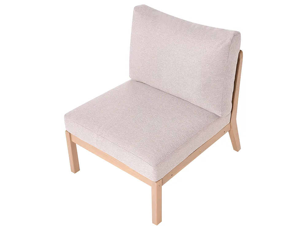 Garden 1-Seat Section RIVELLO Acacia Wood Light Brown_1156152