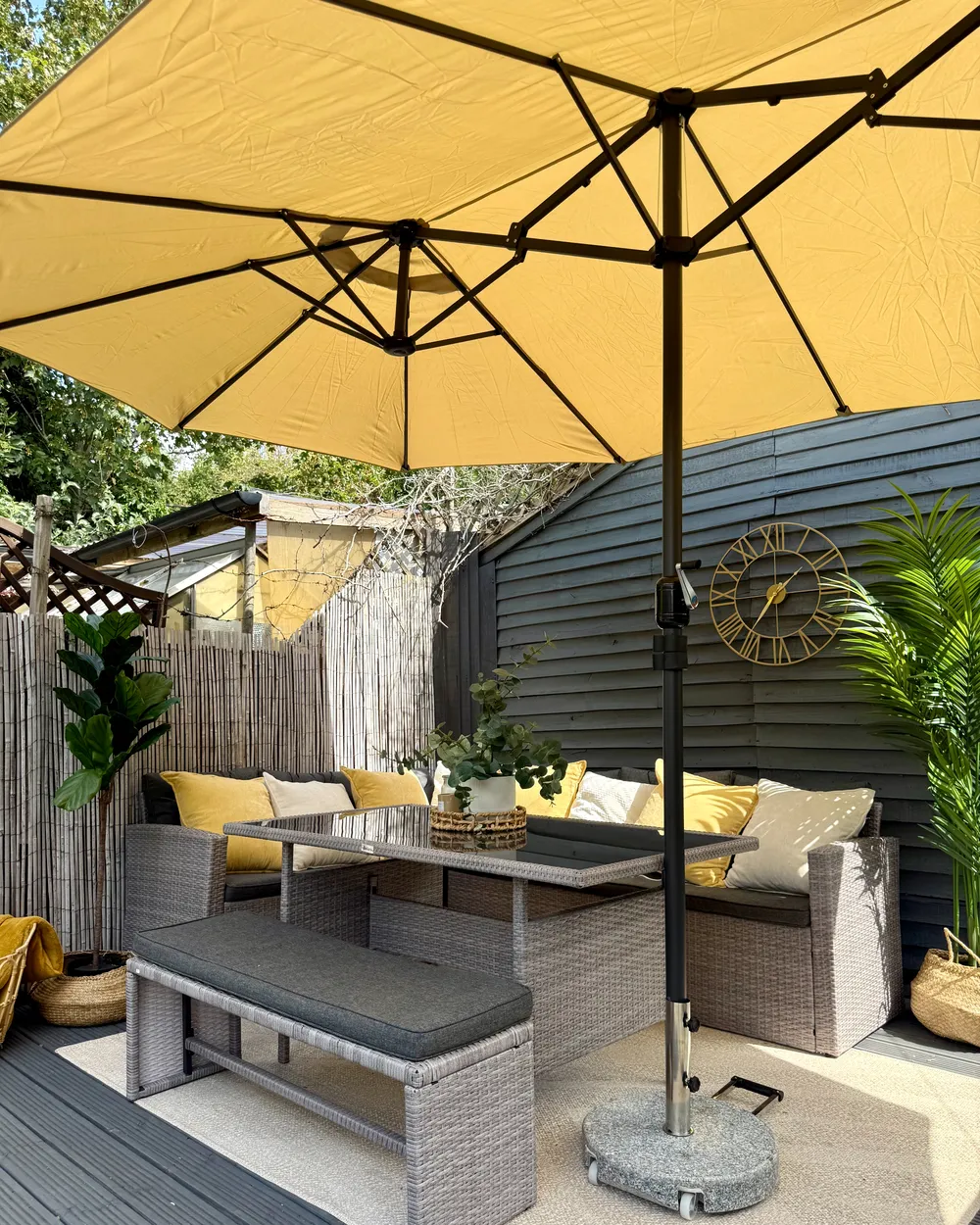 Patio Parasol 460 cm SIBILLA Beige_1032163