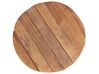 Mesa auxiliar de madera de teca clara/blanco ⌀ 30 cm MOVAS_759049