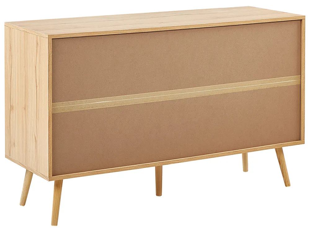 6 Drawer Chest PEROTE Rattan Light Brown_841329