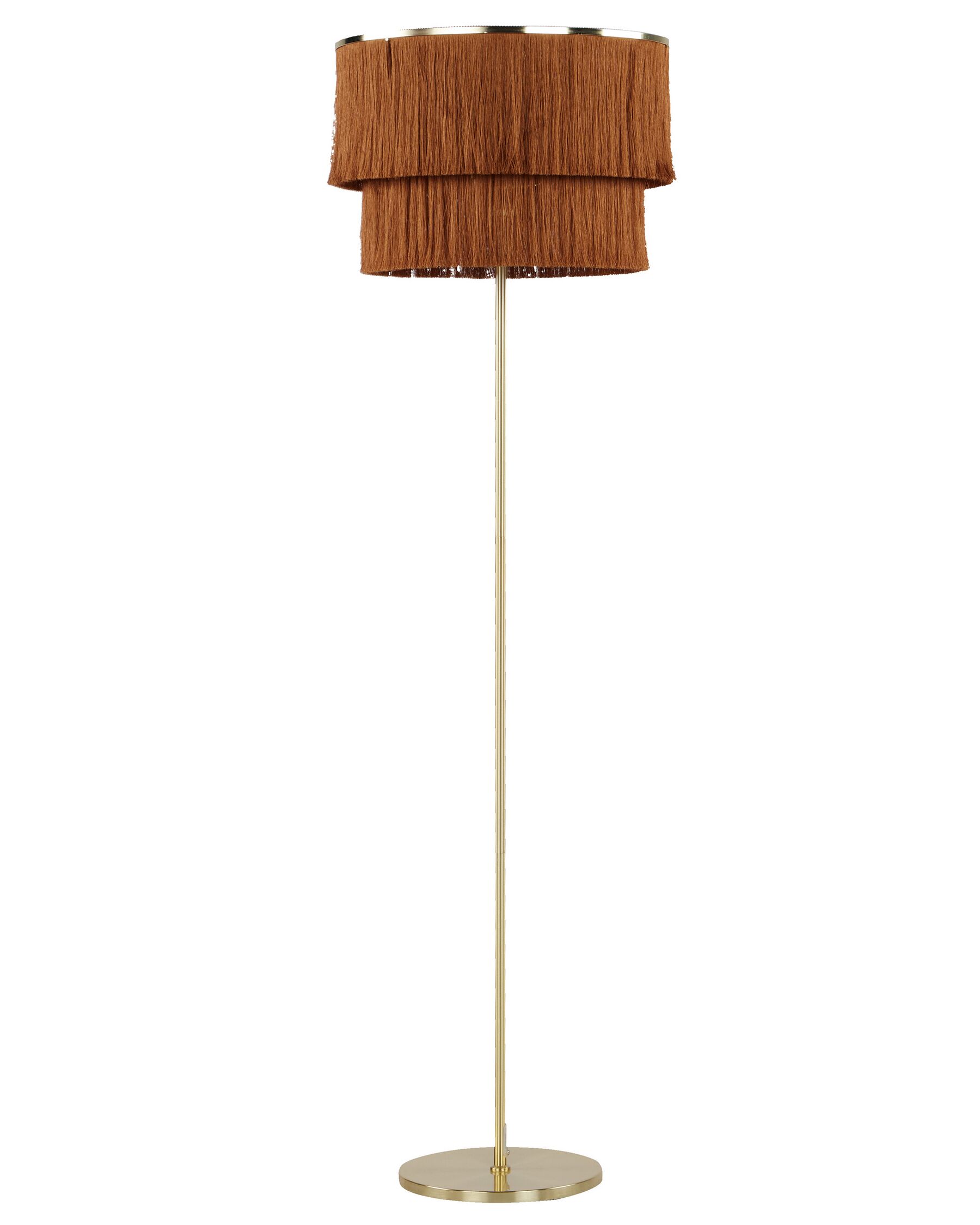 Kovová stojaca lampa 137 cm hnedá PERISTERI_897190