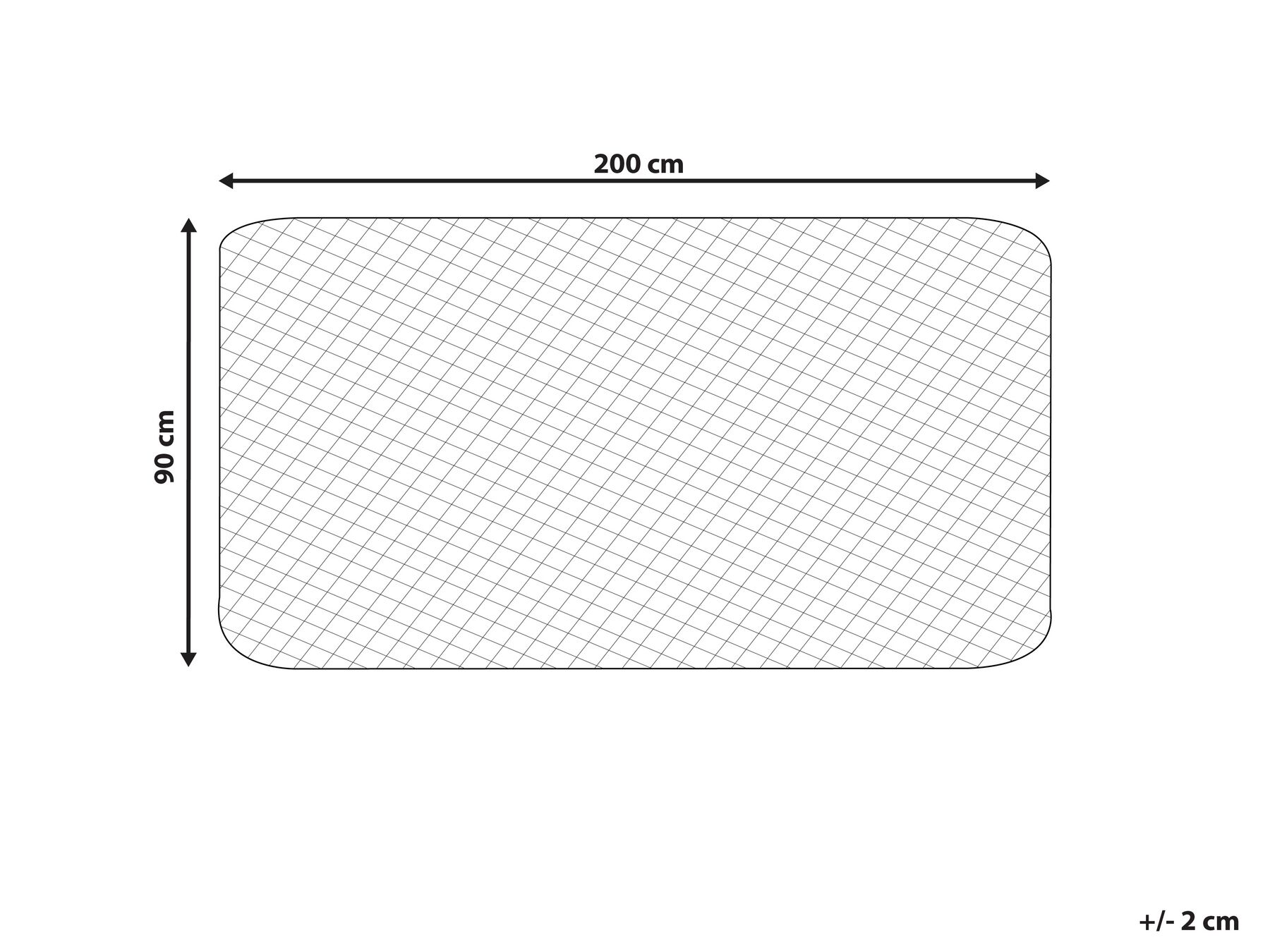 Ochraniacz na materac z poliestrem ALMANZOR 90 x 200 cm_823226