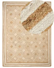 Tappeto MENGEN Beige 300 x 400 cm Iuta_885039