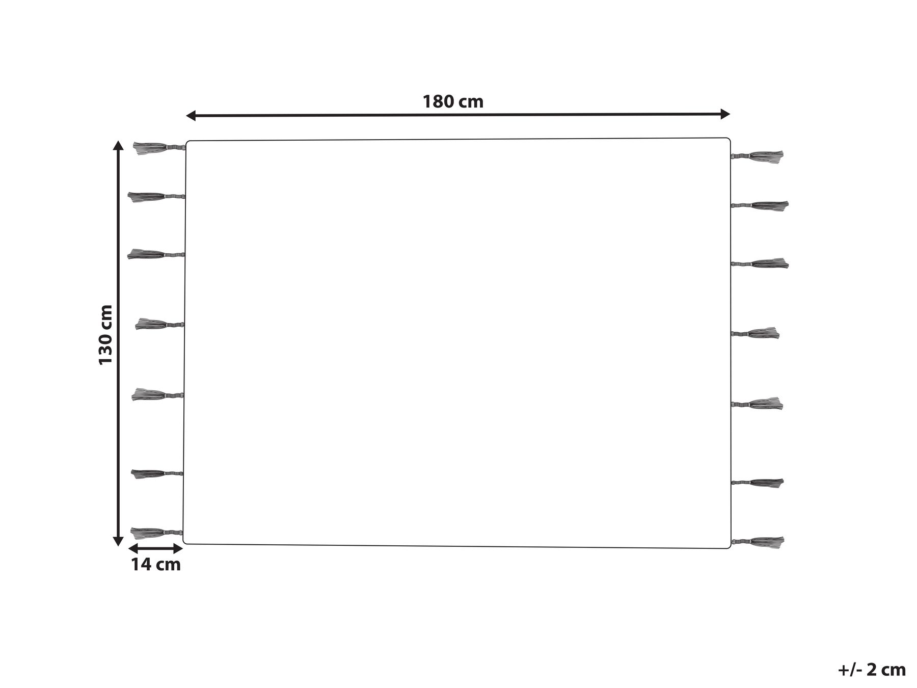 Cotton Blanket 130 x 180 cm Multicolour AMBALA_829202