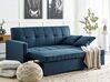 Divano letto 3 posti tessuto blu GLOMMA_928635