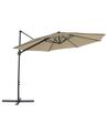 Cantilever Garden Parasol ⌀ 2.95 m Taupe SAVONA II_828603