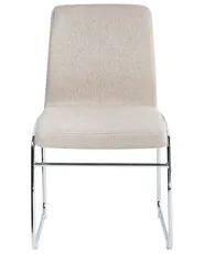 Set di 2 sedie da pranzo LECCO Tessuto Beige_1044671
