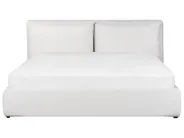 Ottoman Bed BAJONNA Velvet Off-White 180 x 200 cm (EU Super King)_871314