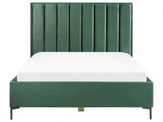 Bedroom Set SEZANNE Velvet Dark Green 160 x 200 cm (EU King Size)_892537