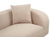 Right Hand Boucle Chaise Lounge Taupe LE CRAU_923708