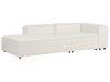 Right Hand 4 Seater Modular Boucle Corner Sofa White APRICA_908550