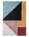Alfombra de algodón multicolor 140 x 200 cm JALGAON_816910