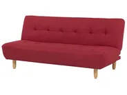 Sofa Bed 3 Seater ALSTEN Fabric Red_806964