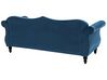 Sofa Set Samtstoff marineblau 5-Sitzer SKIEN_743313