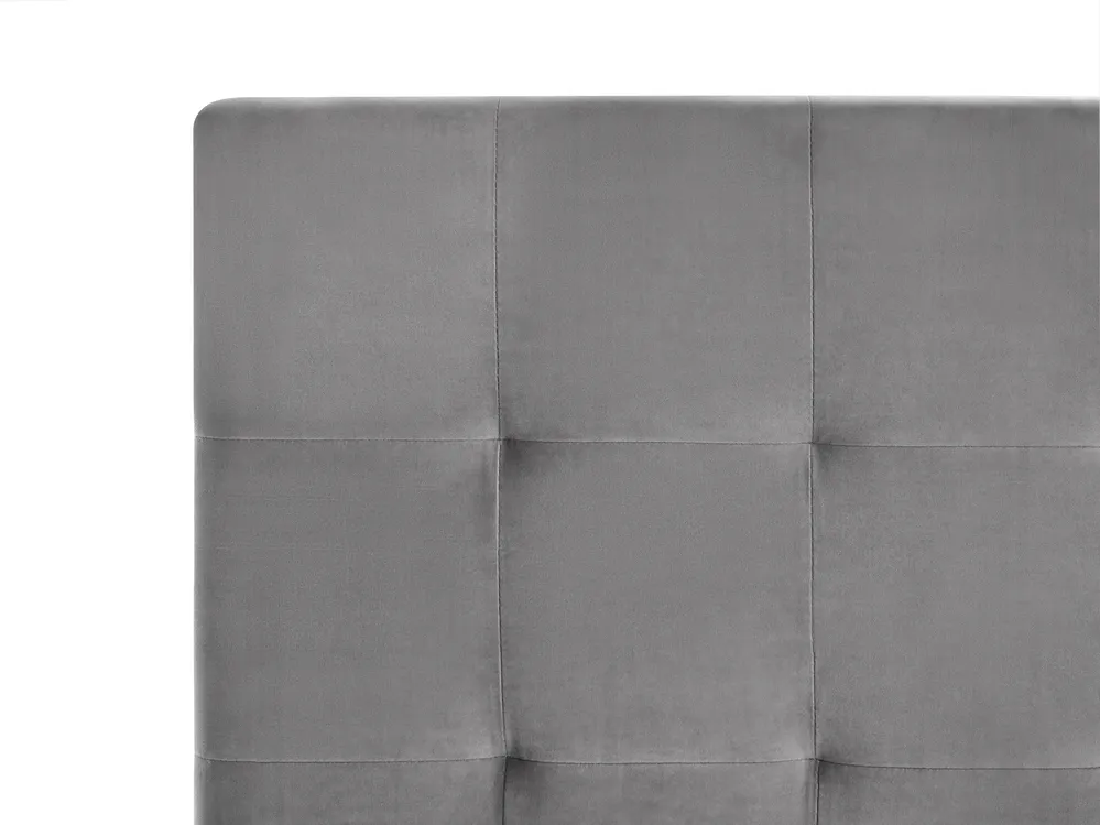 Ottoman Bed LORIENT Velvet Grey 120 x 200 cm (EU Small Double)_1062920