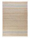 Jute Area Rug 160 x 230 cm Beige and Grey MIRZA_850076