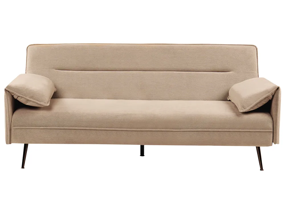 Sofa rozkładana dla 3 osób VAYLA Jasnobrązowy