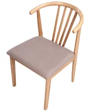Set di 2 sedie da pranzo CRAIG Legno Marrone chiaro/Tortora_1010679