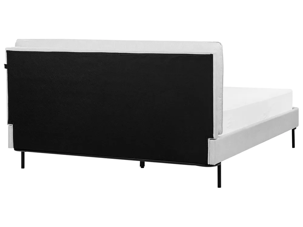 Letto Tessuto CORIO 160 x 200 cm Grigio chiaro_903199