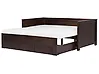 Bed with Storage Drawers Wood CAHORS 90 x 200 cm (EU Single) Dark Brown