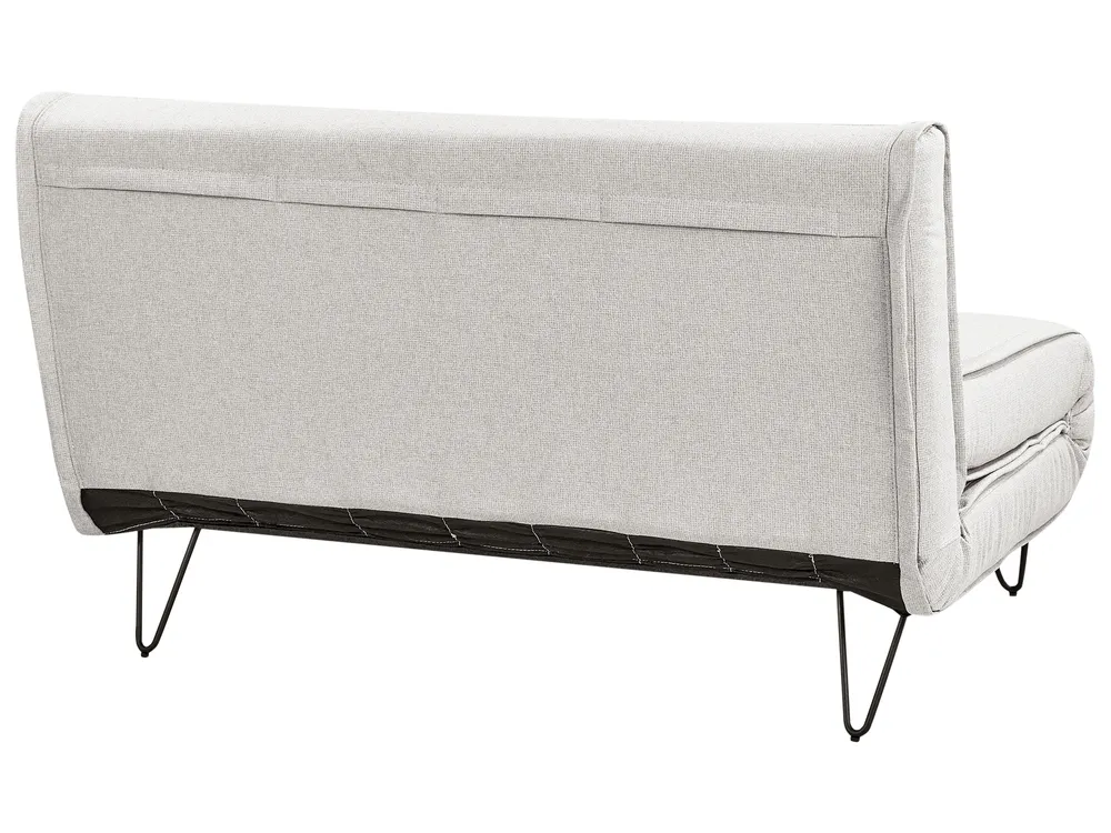 Sofa Bed 2 Seater VESTFOLD Fabric Light Grey_930433