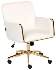 Sedia da scrivania ALTONA Velluto Bianco sporco_998557