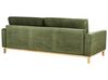 3-Sitzer Sofa Cord grün / hellbraun SIGGARD_920910