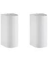 Set of 2 Outdoor LED Wall Lights LAZARO White