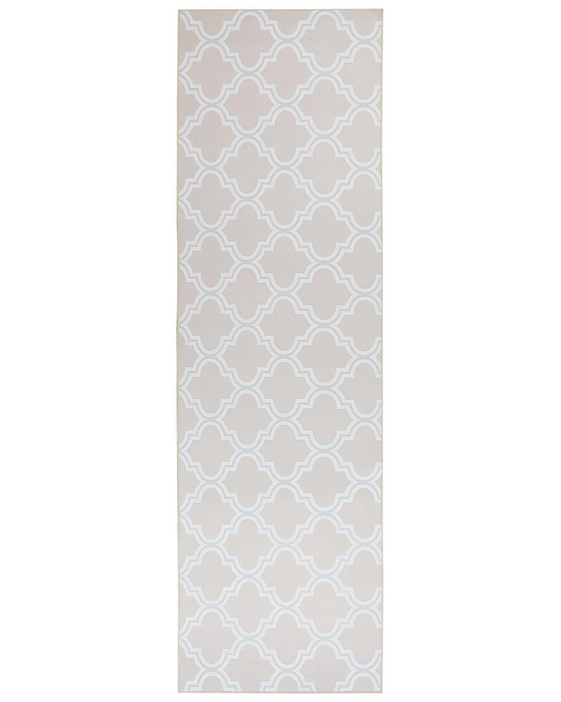Teppich beige 60 x 200 cm marokkanisches Muster Kurzflor KADAYAL_831465