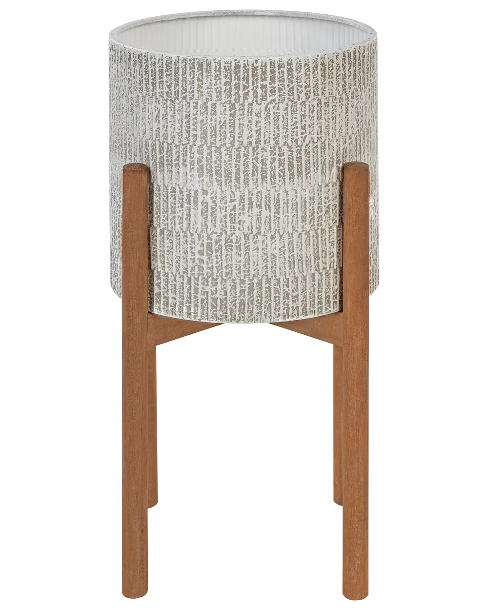 Květináč na stojanu PINSAPO Kov 30 cm Šedá